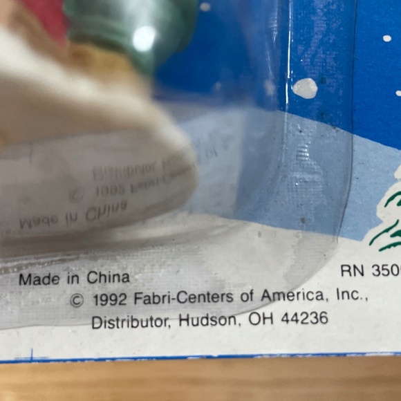 1992 Fabri-Centers of America Christmas Gnome Elf Toy Making Santa Village 26378 - Picture 3 of 6